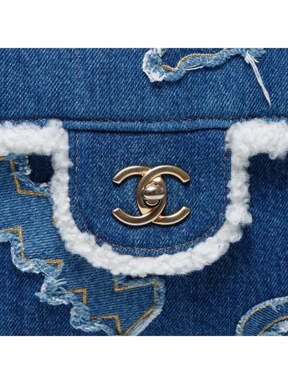 Chanel Shoulder Bag Denim Mouton Egypt - Picture 8 of 10